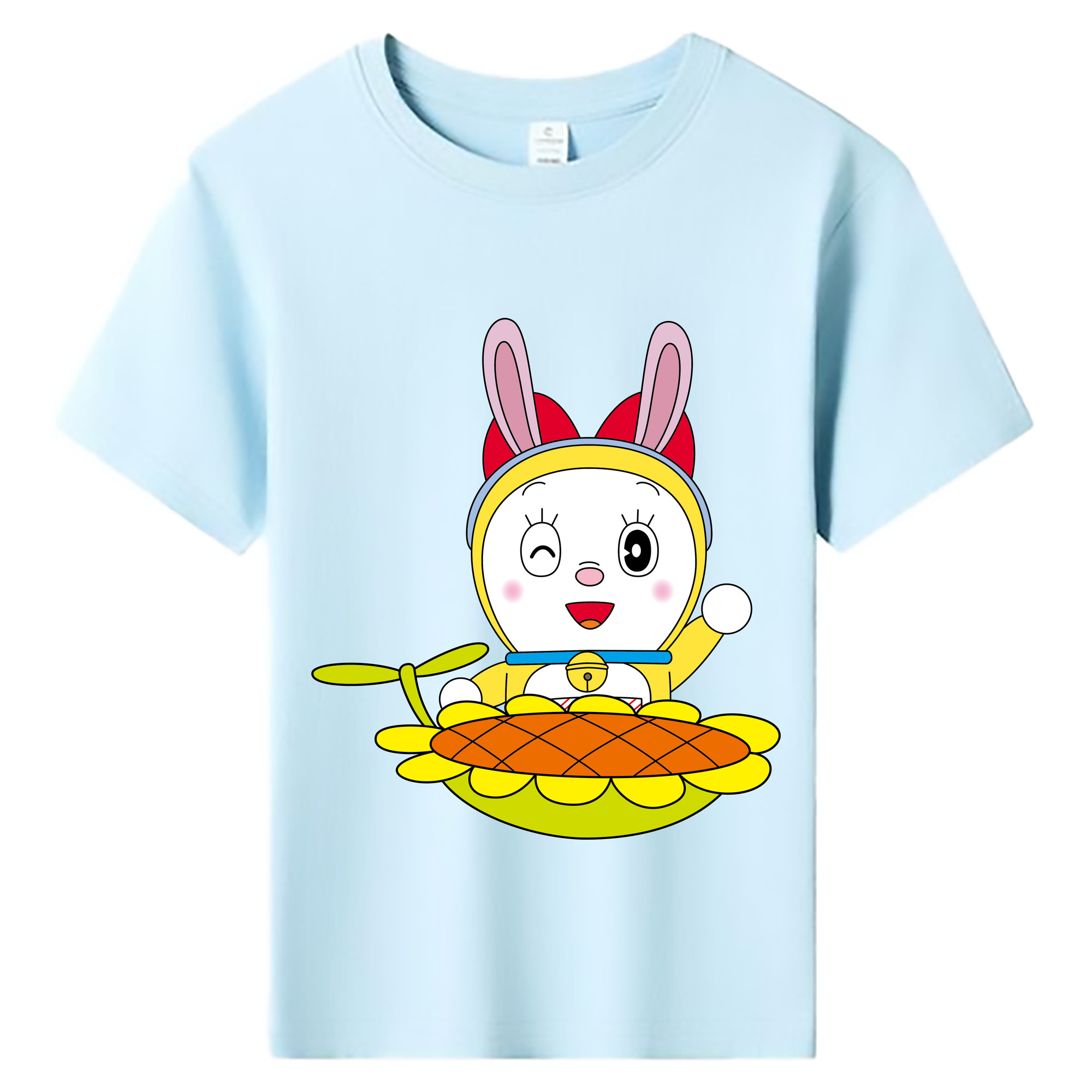 （画像用） ドラえもん ドラミ Doraemon Dorami 綿100％キッズTシャツ（フロントプリント）